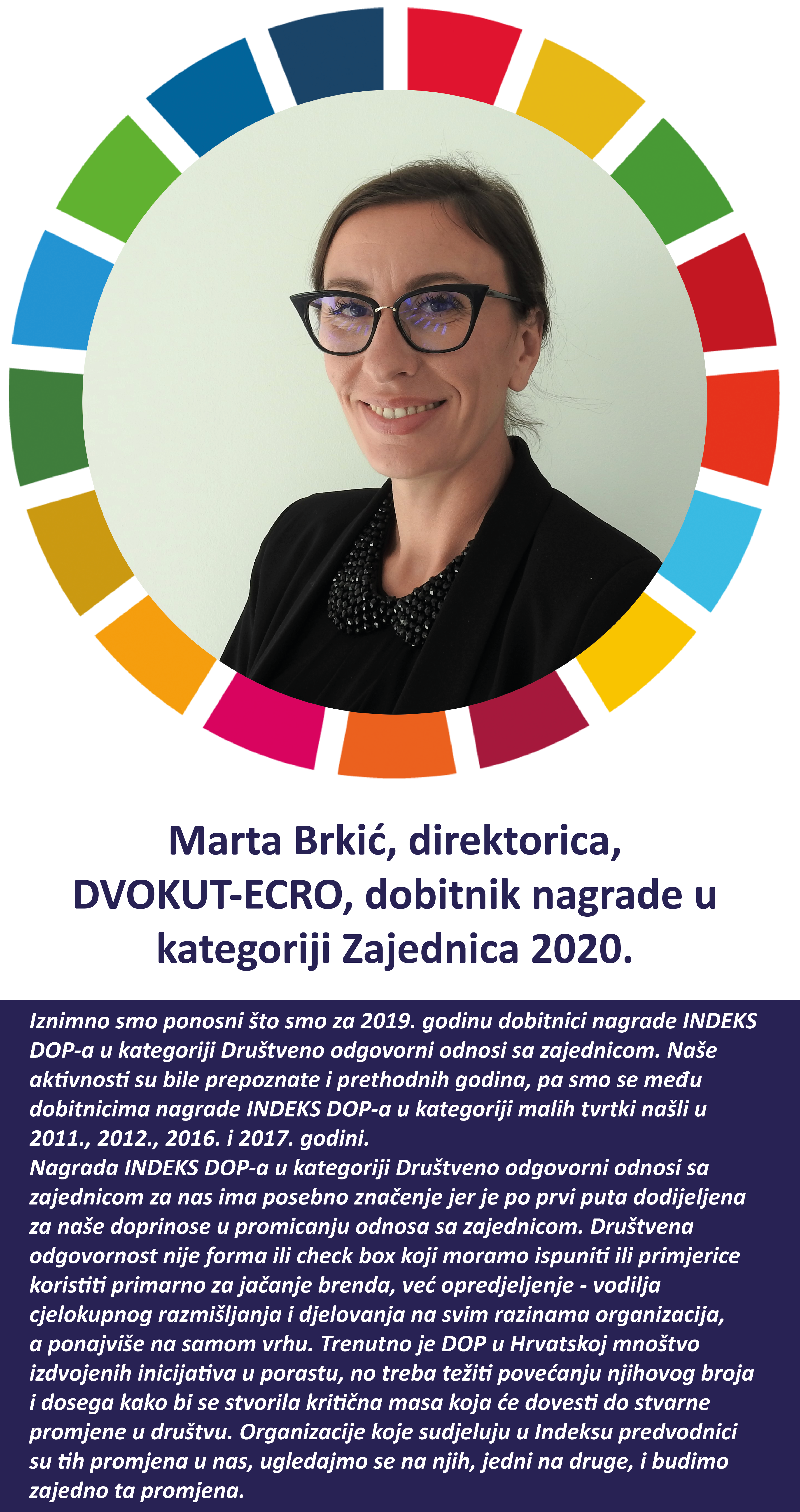 Marta Brkić, direktorica - DVOKUT-ECRO