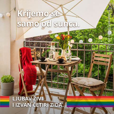 IKEA Hrvatska podigla zastavu duginih boja te dala podršku LGBT+ pravima i kampanjom 