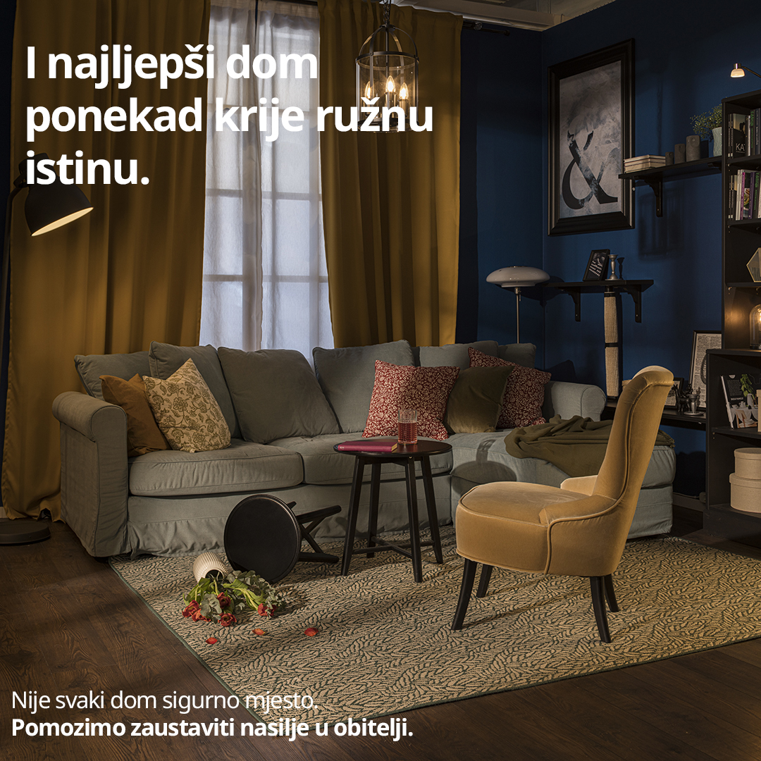 IKEA snažno ustaje protiv eskalacije obiteljskog nasilja kampanjom „Siguran dom je bolji dom“