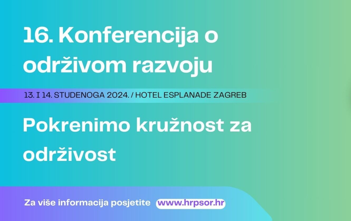 Otvorene prijave za 16. Konferenciju o održivom razvoju