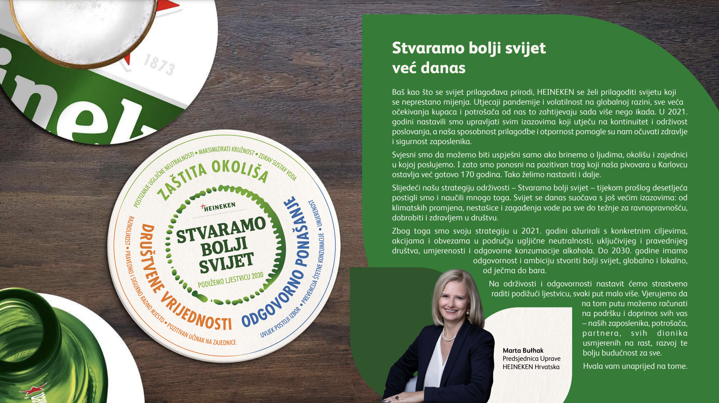 HEINEKEN Hrvatska objavila Izvješće o održivosti za 2021. godinu