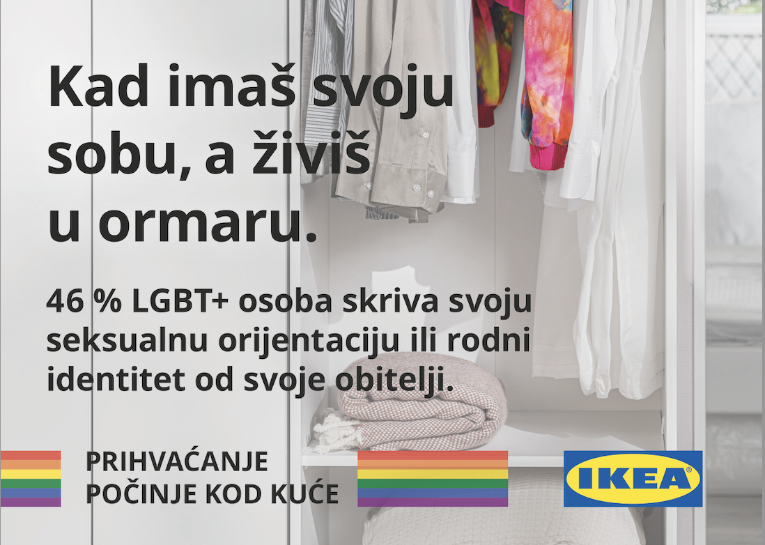 Uz podizanje zastave u duginim bojama, IKEA Hrvatska potiče na stvaranje uključivijeg okruženja za LGBT+ osobe