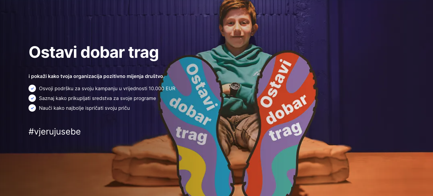 Otvorene su prijave na novo izdanje programa Ostavi dobar trag