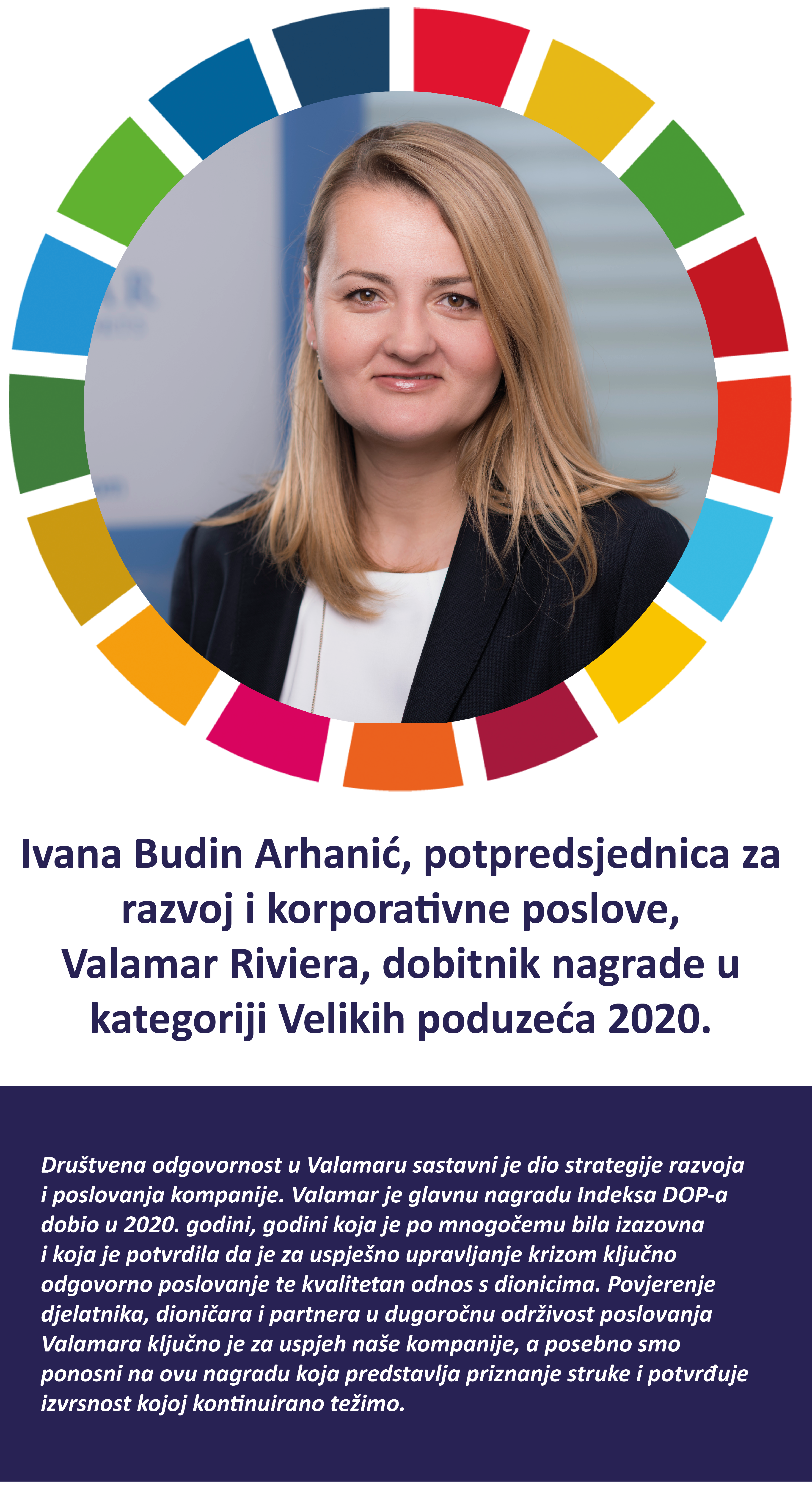 Ivana Budin Arhanić, potpredsjednica - Valamar Riviera