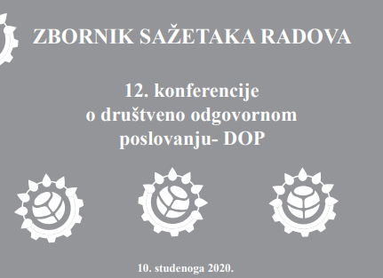 Zbornik sažetaka radova 12. konferencije o društveno odgovornom poslovanju - DOP